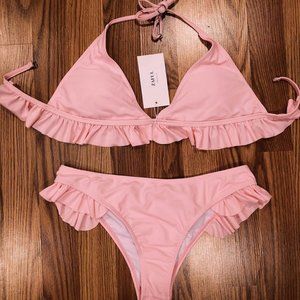 NEW Pink Zaful Ruffle Bikini